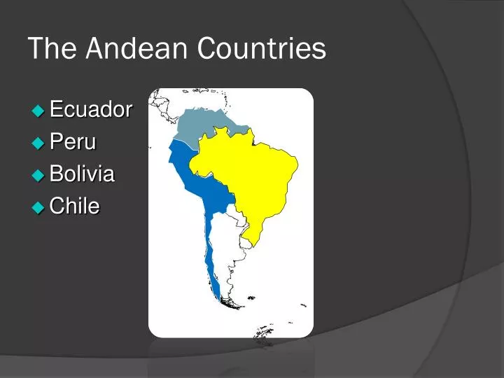 the andean countries