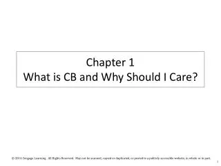 Chapter 1 What is CB and Why Should I Care?