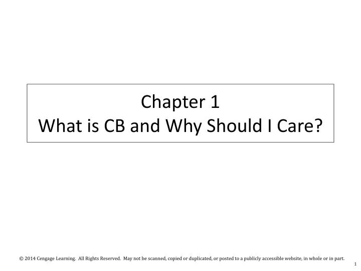 chapter 1 what is cb and why should i care
