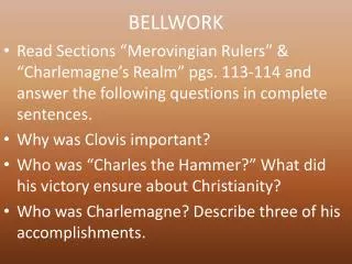 bellwork