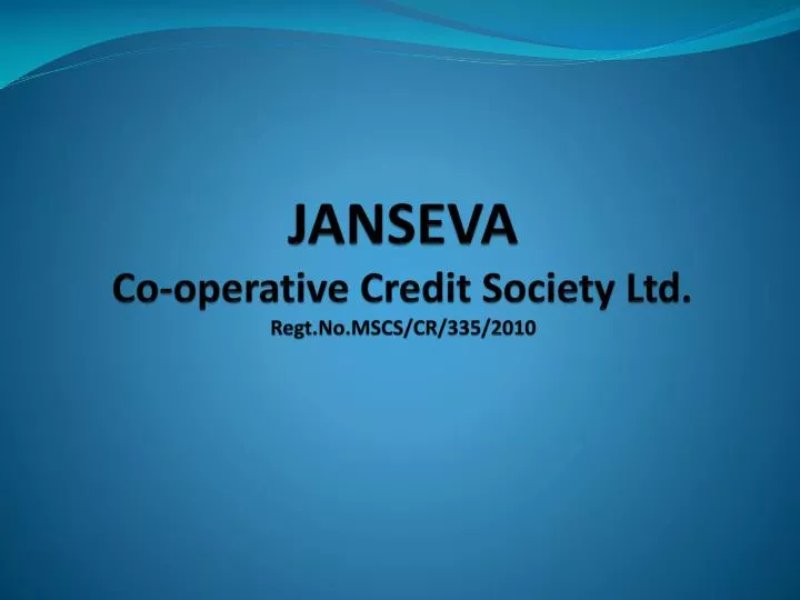 janseva co operative credit society ltd regt no mscs cr 335 2010
