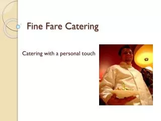 Fine Fare Catering