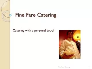 Fine Fare Catering