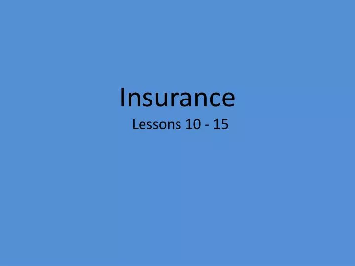 insurance