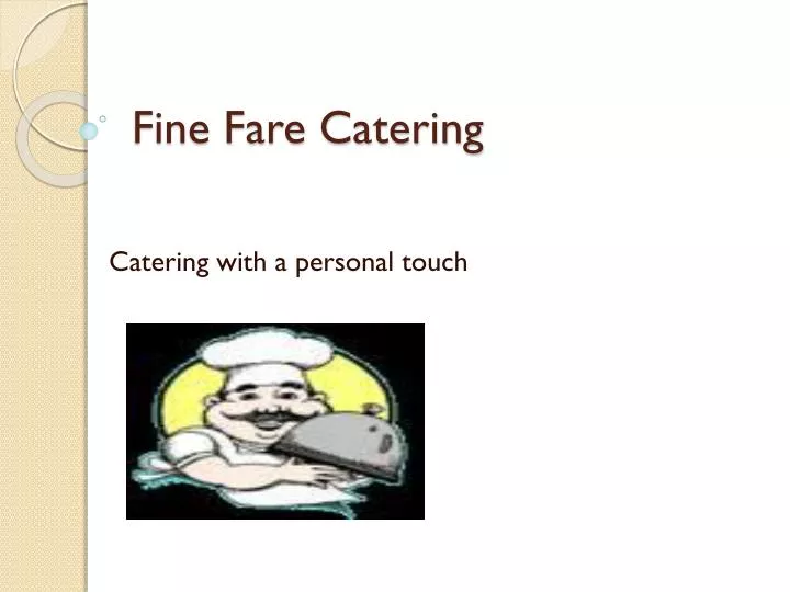 fine fare catering