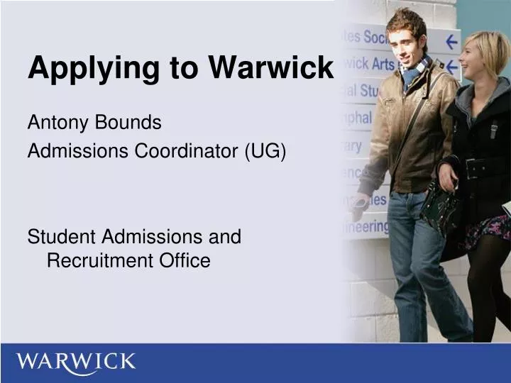 applying to warwick