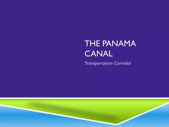 the panama canal