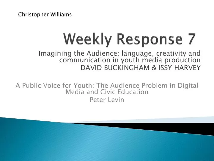 weekly response 7