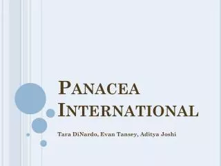 Panacea International