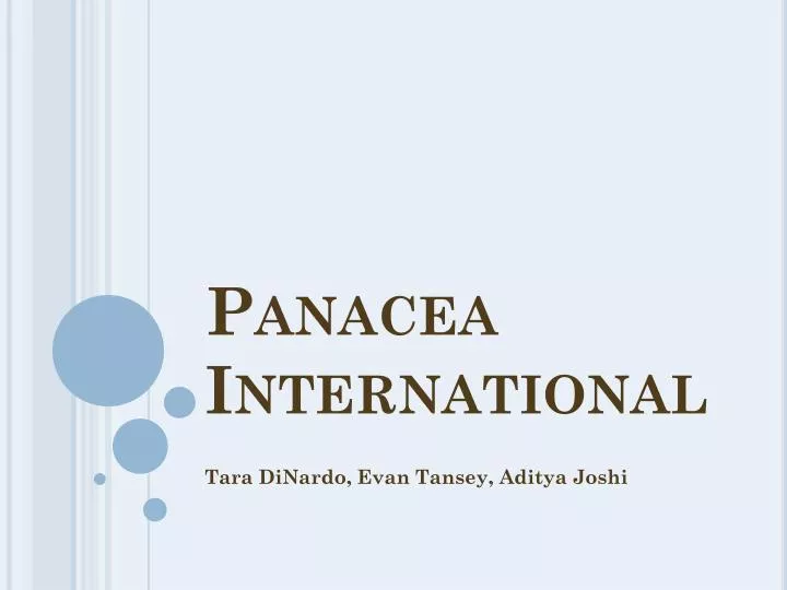 panacea international