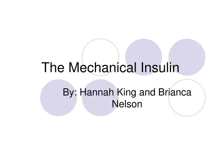 the mechanical insulin