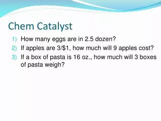 chem catalyst