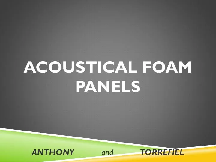 acoustical foam panels