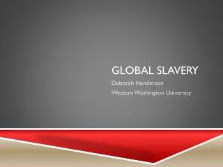 Global slavery