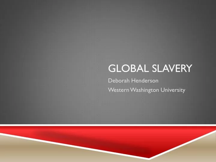 global slavery