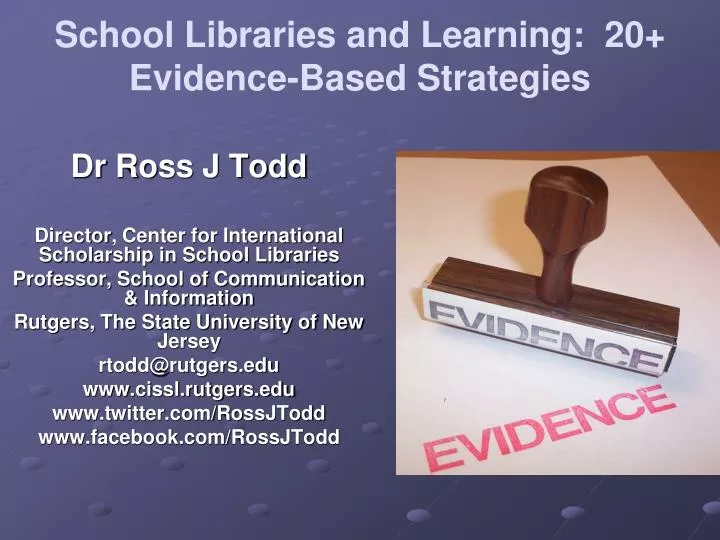 school libraries and learning 20 evidence based strategies