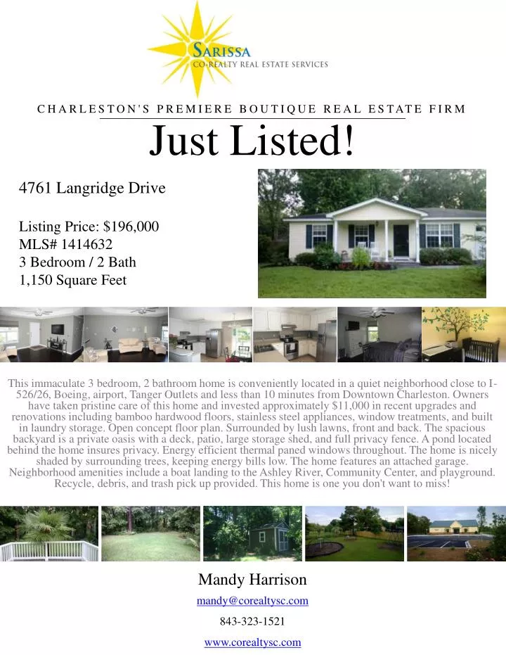 just listed