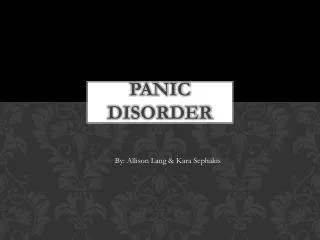 panic disorder