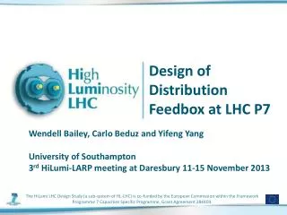 Design of Distribution Feedbox at LHC P7