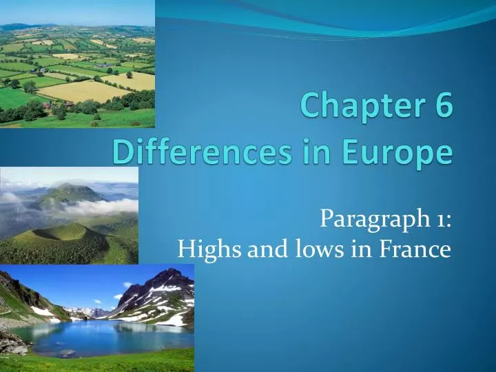 chapter 6 differences in europe
