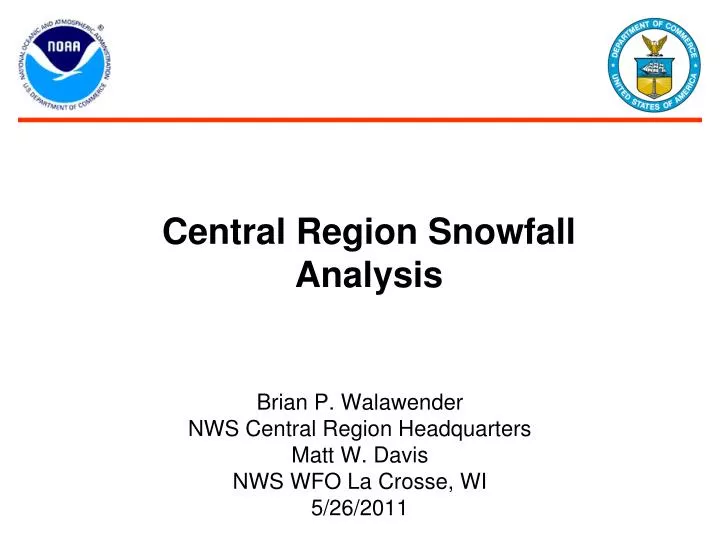 central region snowfall analysis