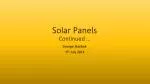 Solar Panels Continued … - slide 1