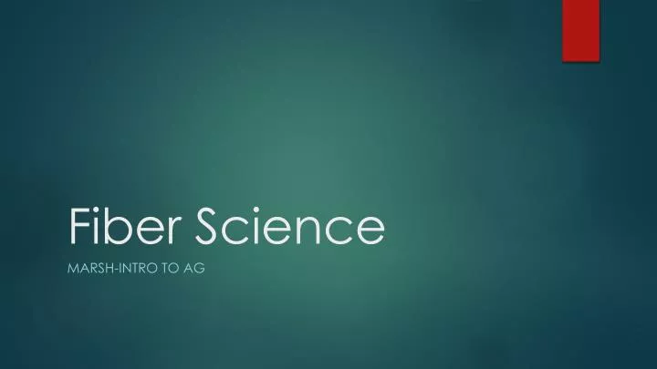 fiber science