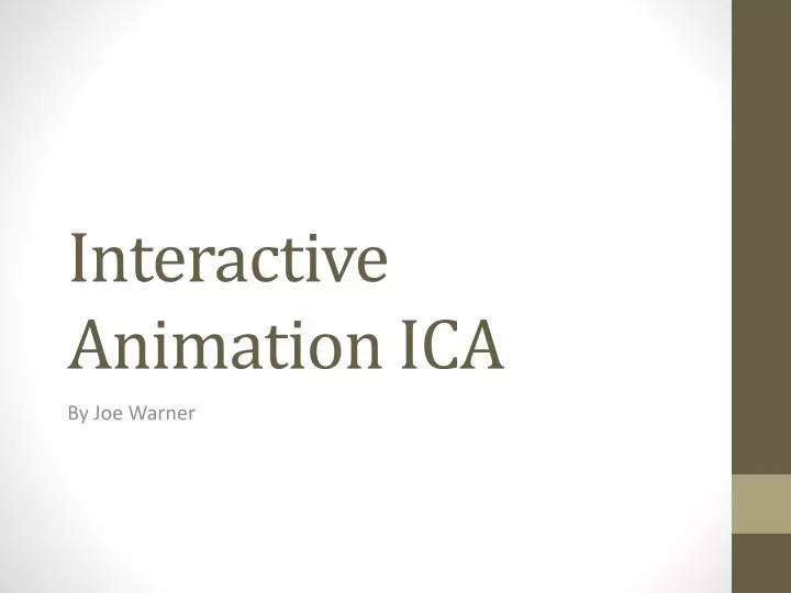 interactive animation ica