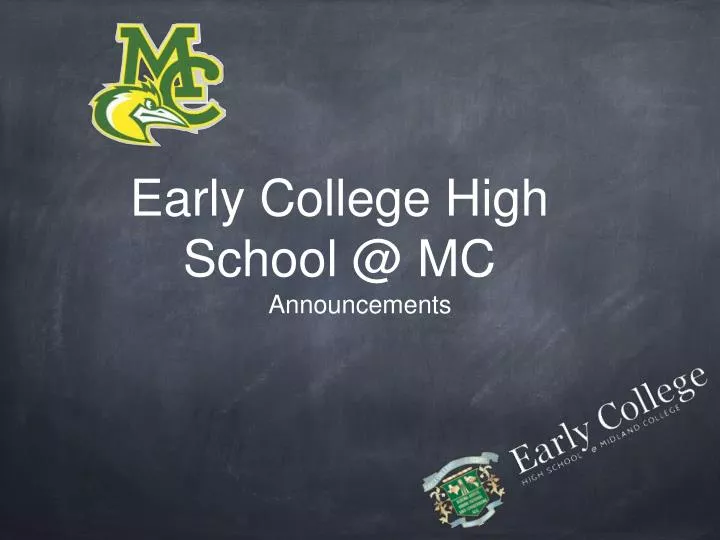 early college high school @ mc