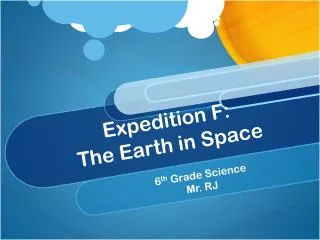 Expedition F: The Earth in Space