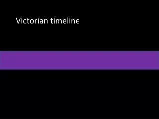 Victorian timeline