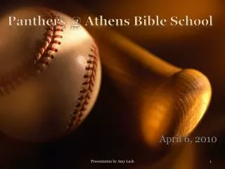 Panthers @ Athens Bible School