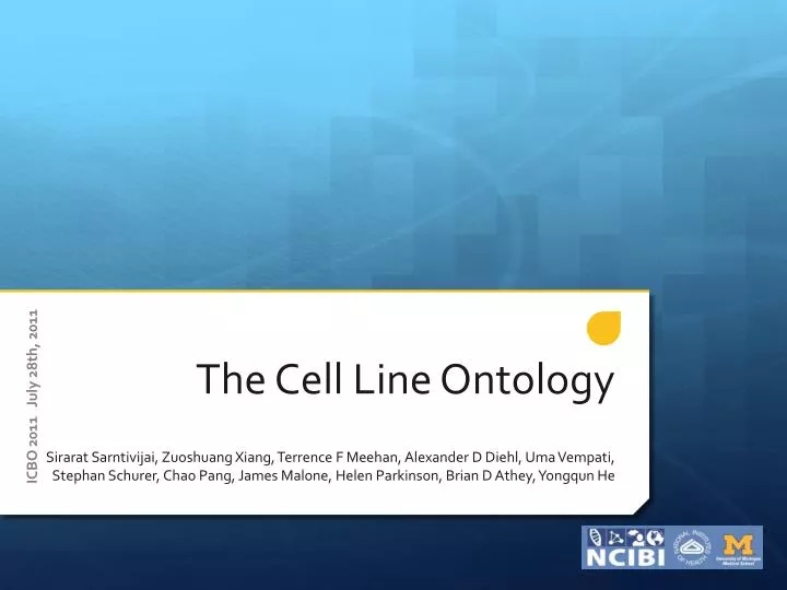 the cell line ontology