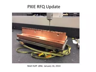 PXIE RFQ Update