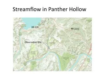 Streamflow in Panther Hollow