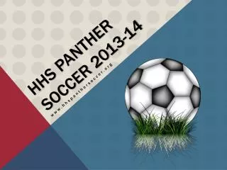 HHS Panther Soccer 2013-14