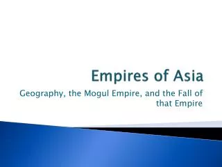 Empires of Asia