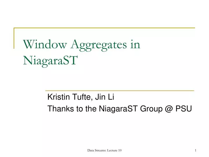 window aggregates in niagarast