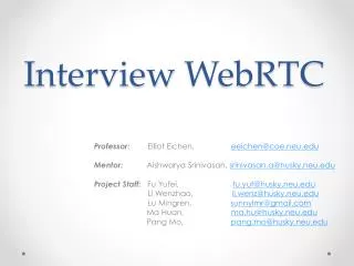 I nterview WebRTC