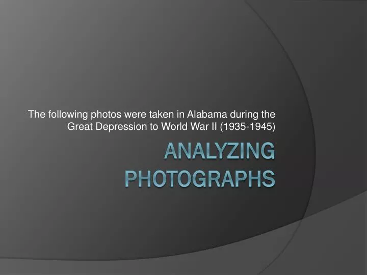 the following photos were taken in alabama during the great depression to world war ii 1935 1945