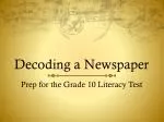 Unraveling News and Ads: Literacy Test Prep Insights - slide 1