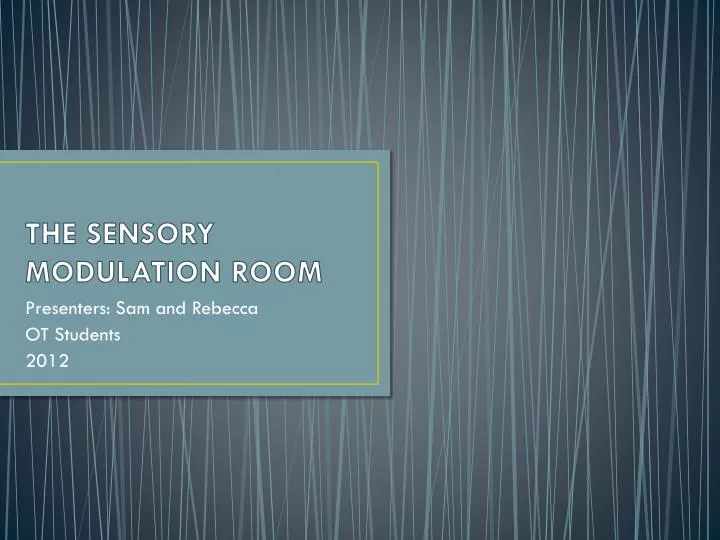 the sensory modulation room