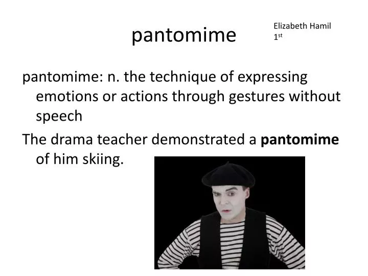 pantomime