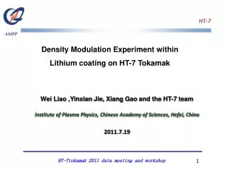 Density Modulation Experiment within Lithium coating on HT-7 Tokamak