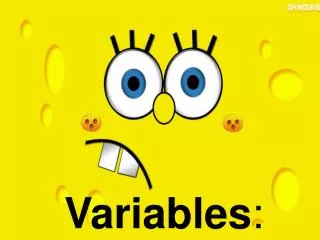 Variables :