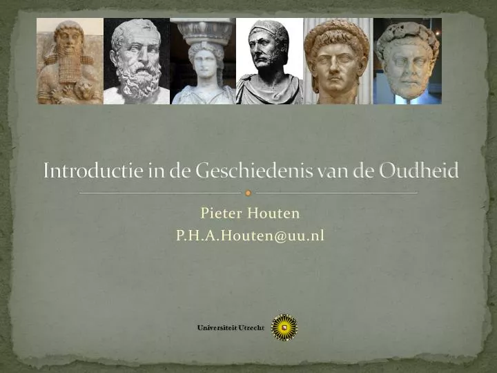 introductie in de geschiedenis van de oudheid