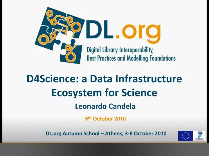 d4science a data infrastructure ecosystem for science