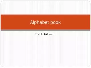 Alphabet book