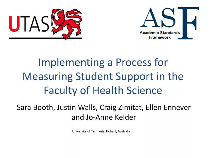 implementing a process for measuring student support in the faculty of health science
