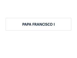 papa francisco i